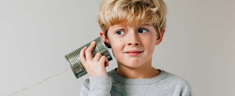 little boy live call answering listening, call receptionist company ears